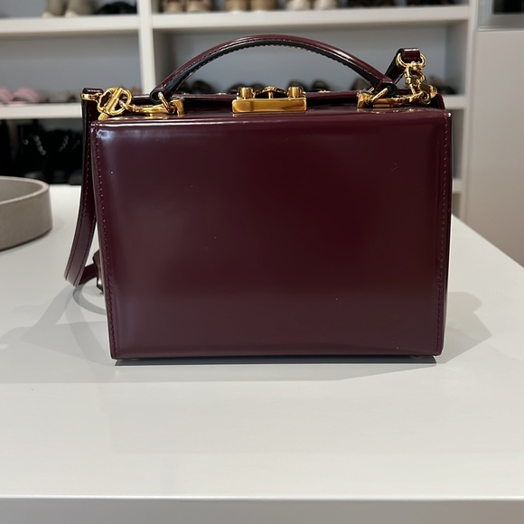 Mark Cross Burgundy Top Handle Crossbody Bag NWOT - Picture 6 of 8